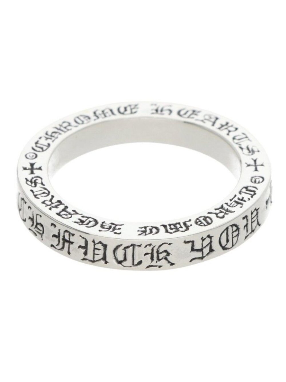 Chrome Hearts Spacer Fckyou Silver Ring
